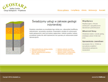 Tablet Screenshot of geostart.pl